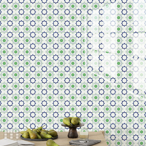 Moroccan Peel and Stick Floor Tiles - Self Adhesive PU Tile Stickers