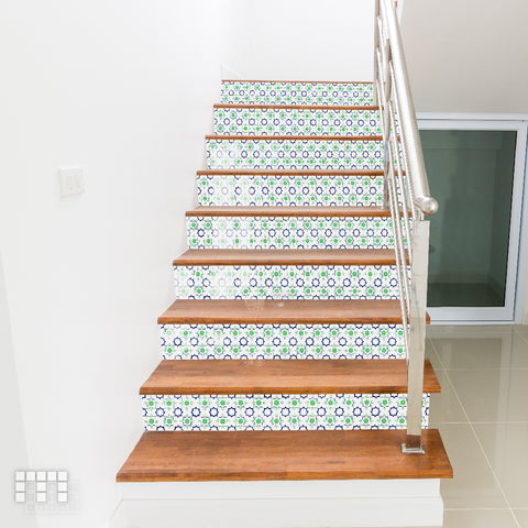Moroccan Peel and Stick Floor Tiles - Self Adhesive PU Tile Stickers
