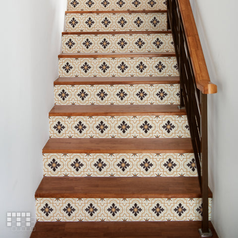 Classic Peel and Stick Floor Tiles - Self Adhesive PU Tile Stickers
