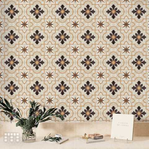 Classic Peel and Stick Floor Tiles - Self Adhesive PU Tile Stickers