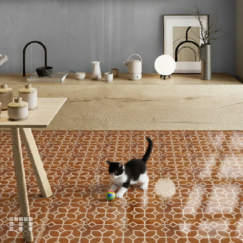 Portuguese Peel and Stick Floor Tiles - Self Adhesive PU Tile Stickers
