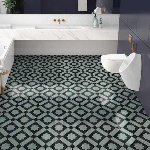 European Peel and Stick Floor Tiles - Self Adhesive PU Tile Stickers
