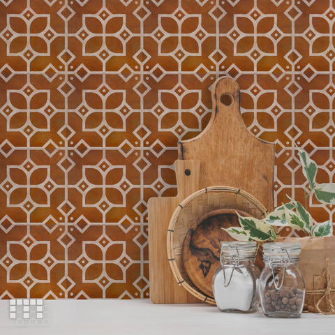 Portuguese Peel and Stick Floor Tiles - Self Adhesive PU Tile Stickers