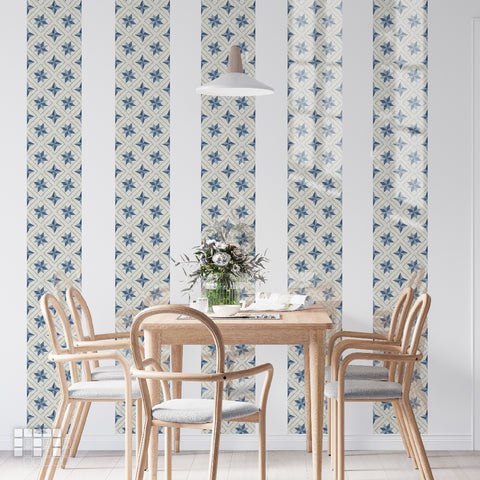 Geometric Peel and Stick Floor Tiles - Self Adhesive PU Tile Stickers