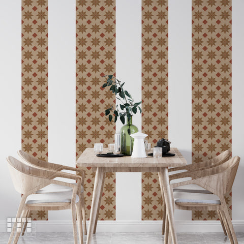 Geometric Peel and Stick Floor Tiles - Self Adhesive PU Tile Stickers