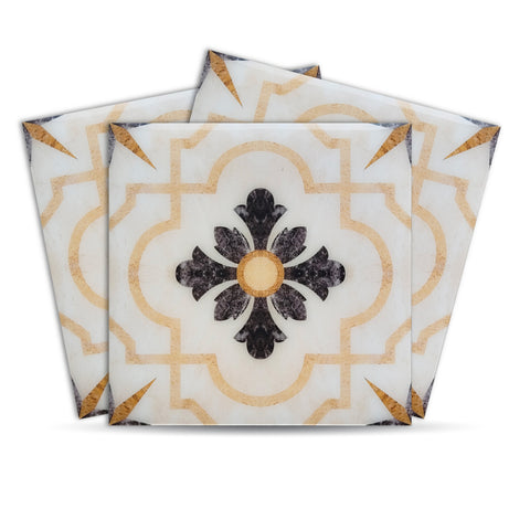 Classic Peel and Stick Floor Tiles - Self Adhesive PU Tile Stickers