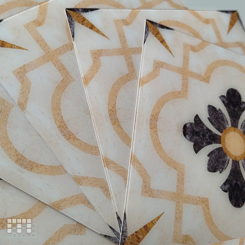 Classic Peel and Stick Floor Tiles - Self Adhesive PU Tile Stickers