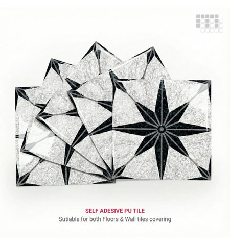 Anti-Slip Peel and Stick Floor Tile | Abrasion-Proof PU