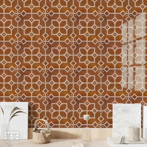 Portuguese Peel and Stick Floor Tiles - Self Adhesive PU Tile Stickers