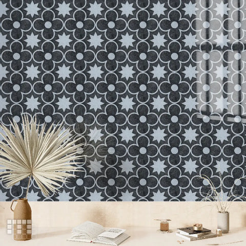 Moroccan Peel and Stick Floor Tiles - Self Adhesive PU Tile Stickers