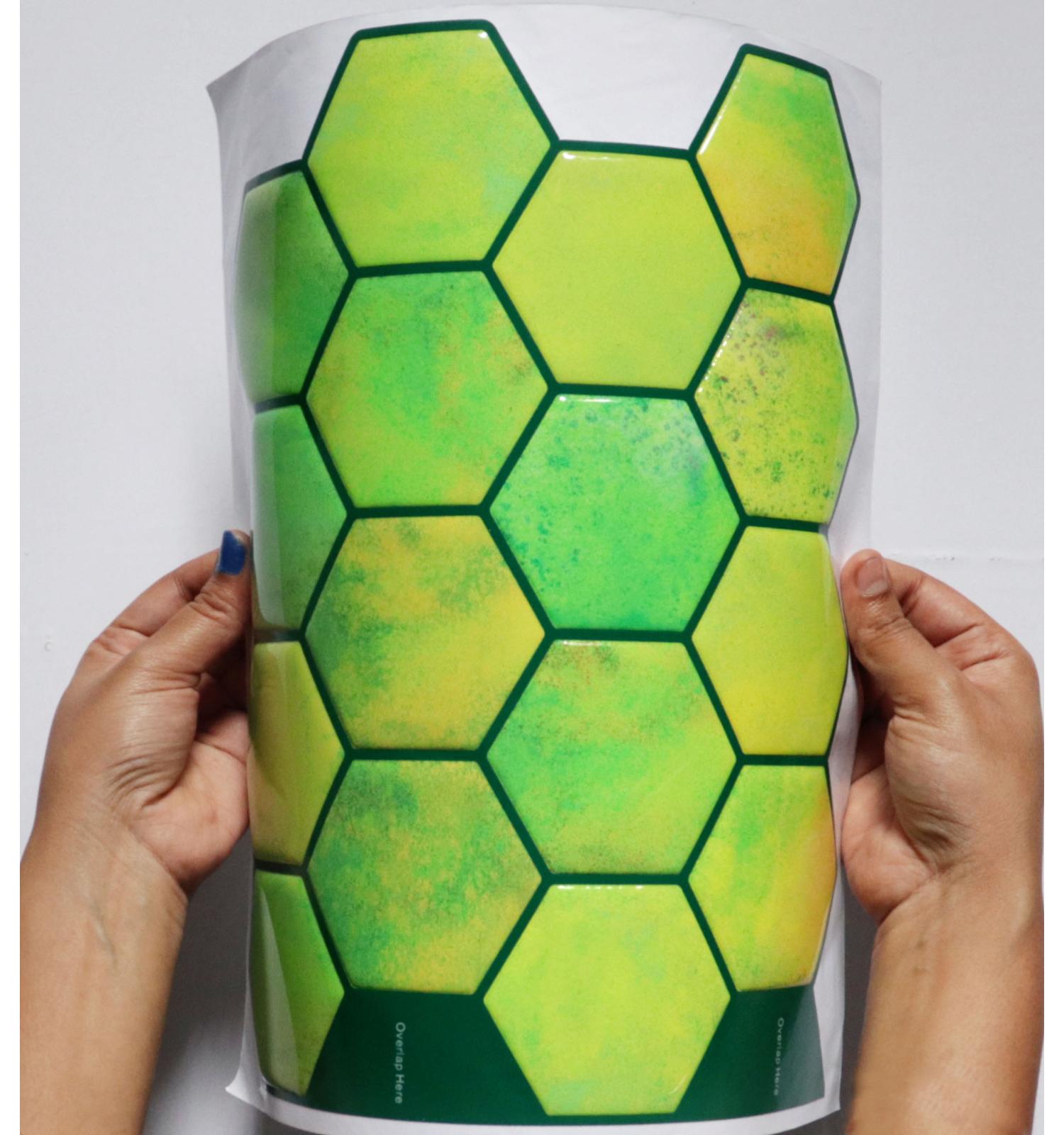 Green Hexagon Peel and Stick Wall Tile | Kitchen Backsplash Tiles