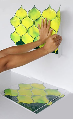 Gray kitchen backsplash | Subway vinyl tile | Peel and Stick Backsplash Self Adhesive Tile