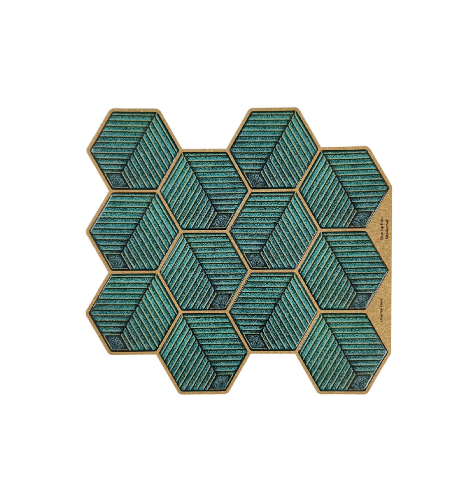 Sea Green Honeycomb Kitchen Decor Peel and Stick Backsplash Tiles