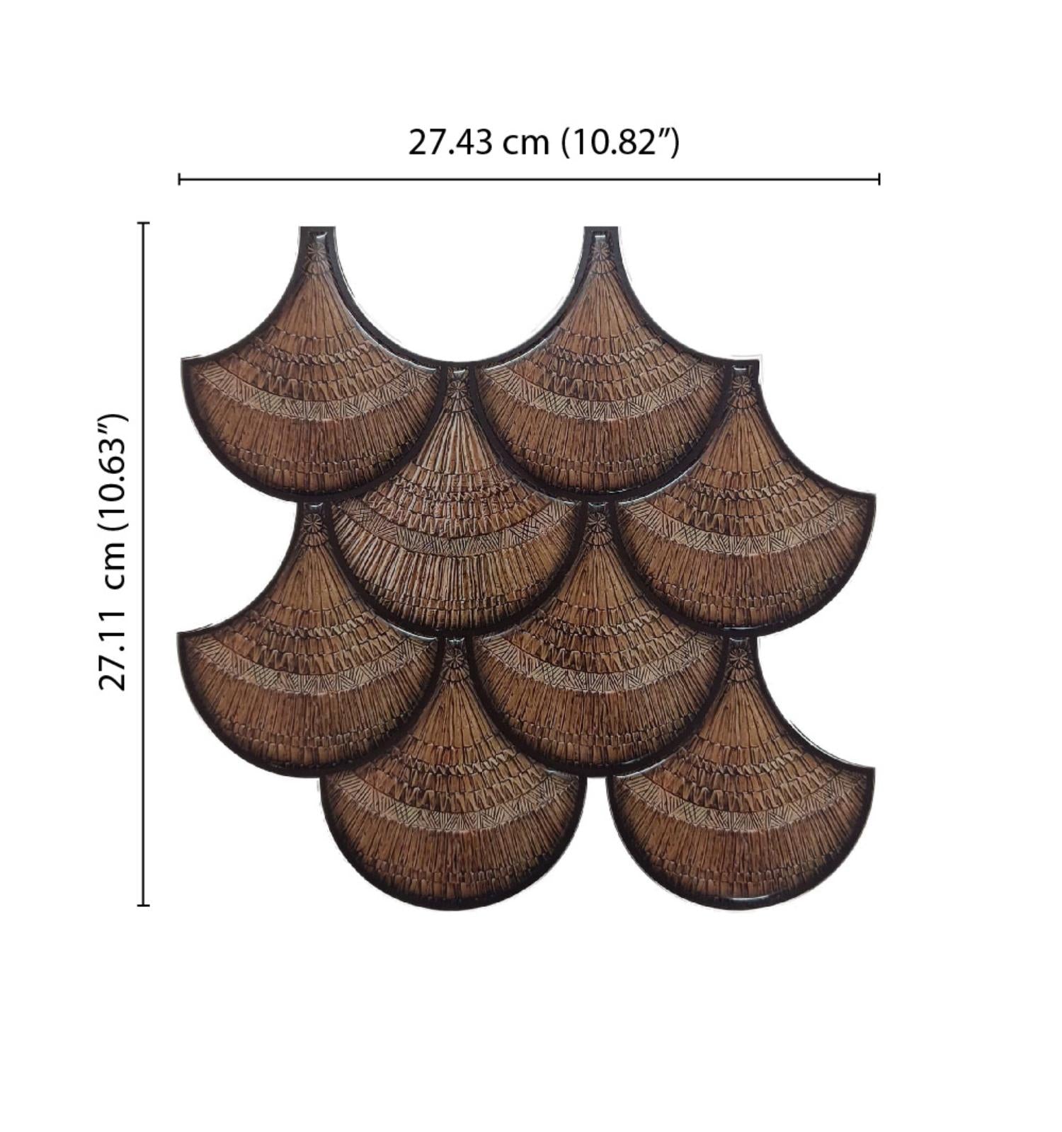 Brown Fishscale Peel and Stick Wall Tile | Kitchen Backsplash Tiles | Self Adhesive Tiles For Home Decor