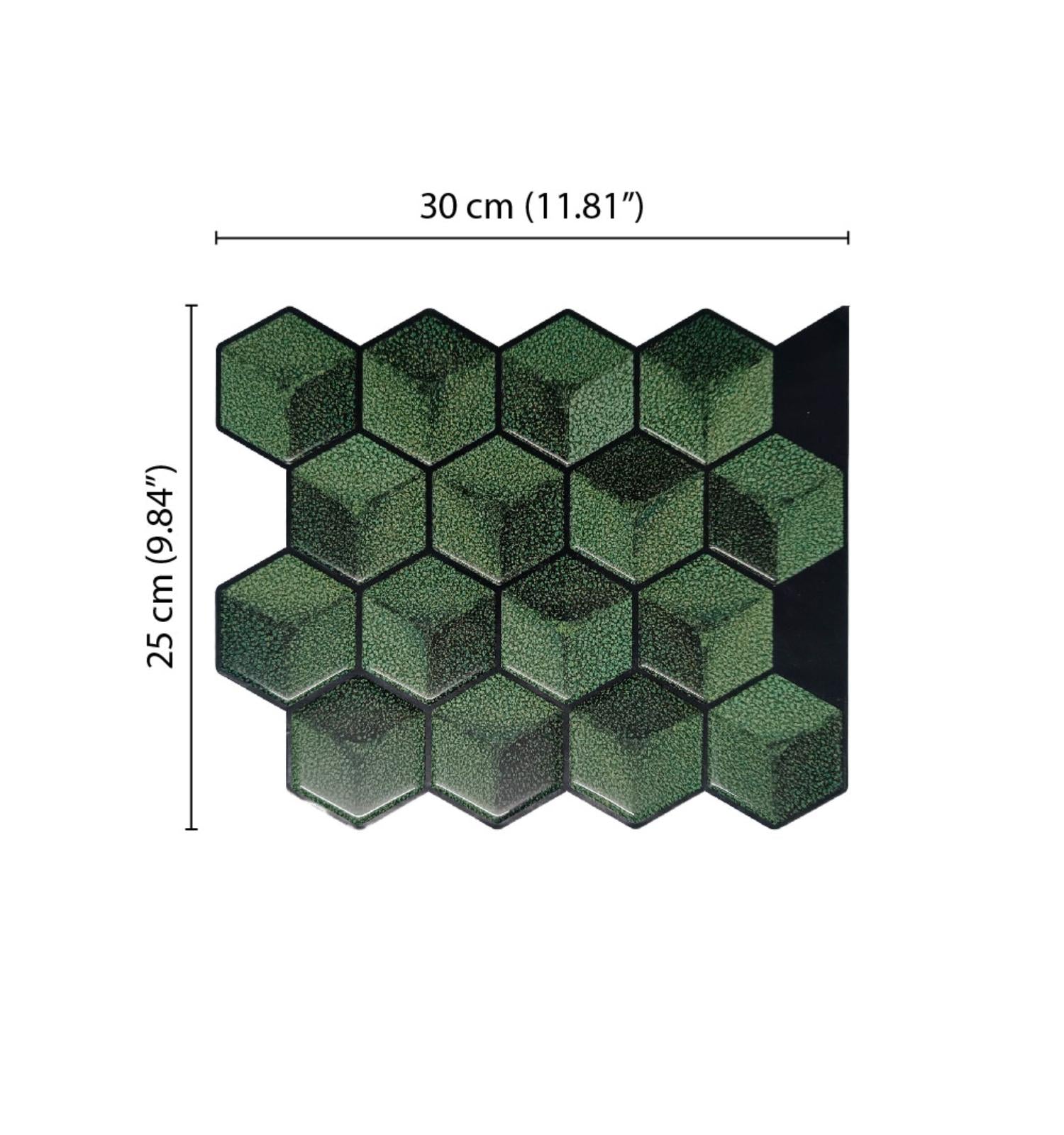 Sage Green peel and Stick Wall Tile | Hexagon Kitchen Backsplash Tiles | self Adhesive Tiles for Home Décor