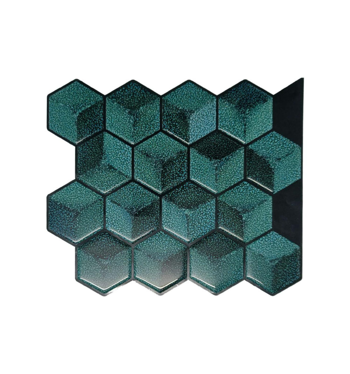 Supreme Blue peel and Stick Wall Tile, Hexagon Kitchen Backsplash Tiles | self Adhesive Tiles for Home