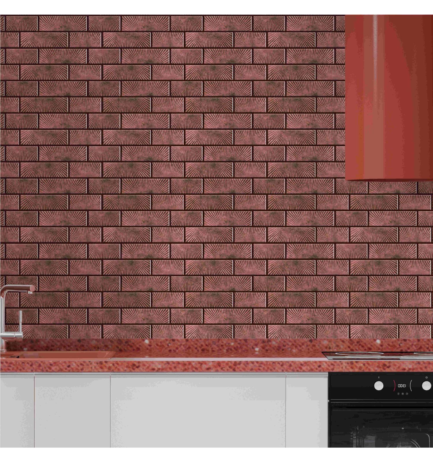 Rose Gold Peel and Stick Wall Tile | Kitchen Backsplash Tiles | Self Adhesive Tiles For Home Decor