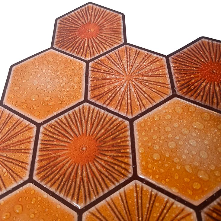 Terracotta Peel and Stick Wall Tile | Hexagon Kitchen Backsplash Tiles