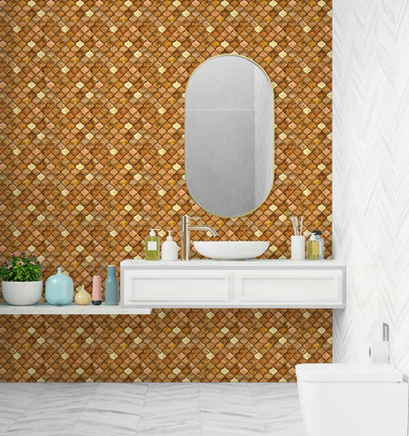 Peel and Stick Backsplash self Adhesive Tiles in Moroccan for Home Décor