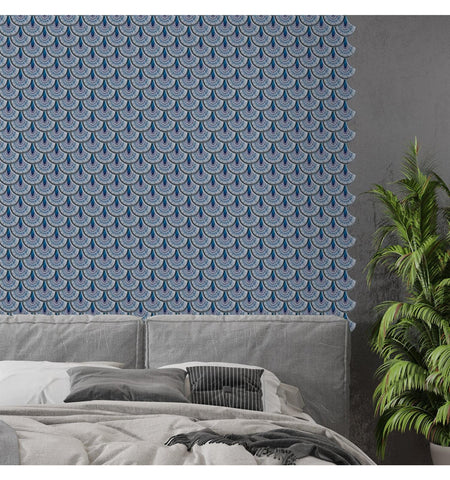 Ancient Blue Peel and Stick Backsplash Tile | Kitchen Backsplash Tiles | self Adhesive Stick on Tiles for Home Décor