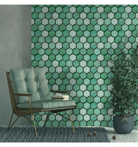 SAGE Green Peel And Stick Wall Tile | Kitchen Backsplash Tiles | Self Adhesive Tiles For Home Décor