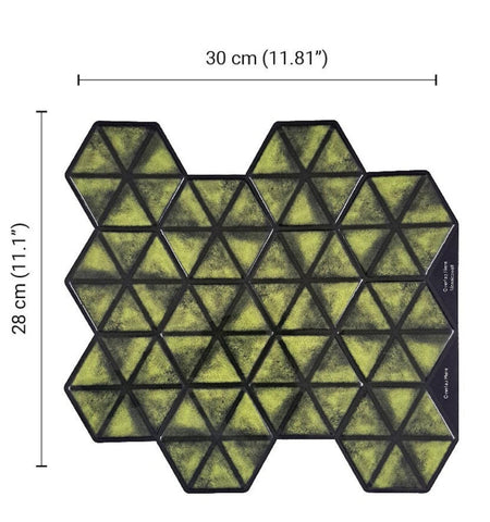 Olive Green peel and Stick Wall Tile | Hexagon Kitchen Backsplash Tiles | self Adhesive Tiles for Home Décor