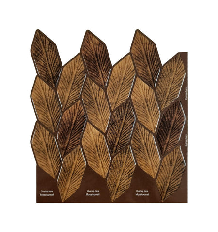 Leaf Peel And Stick Wall Tile | Kitchen Backsplash Tiles | Self Adhesive Tiles For Home Décor