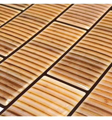 Terracotta Fluted Peel and Stick Backsplash Tiles: Self Adhesive 3D Wall Decor style