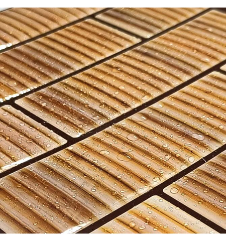 Terracotta Fluted Peel and Stick Backsplash Tiles: Self Adhesive 3D Wall Decor style