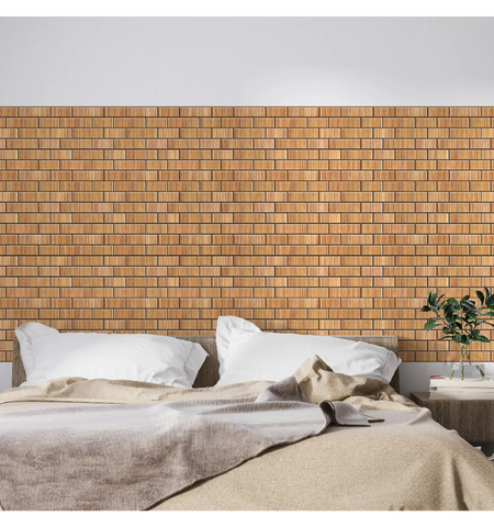 Terracotta Fluted Peel and Stick Backsplash Tiles: Self Adhesive 3D Wall Decor style