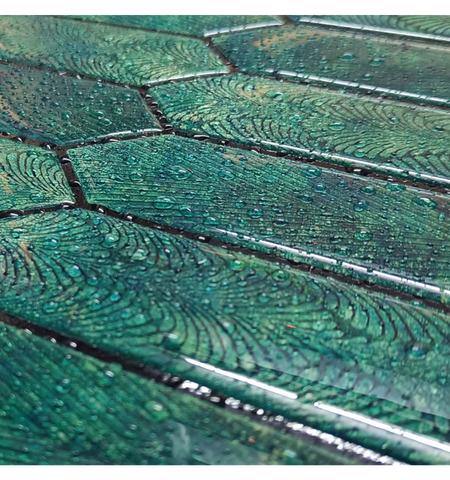 Emerald Green Long Hexagon Peel and Stick Wall Tile | Kitchen Backsplash Tiles | Self Adhesive Tiles