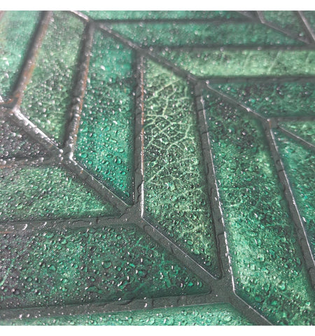 Textured Emerald Green Peel And Stick Wall Tile | Kitchen Backsplash Tiles | Self Adhesive Tiles For Home