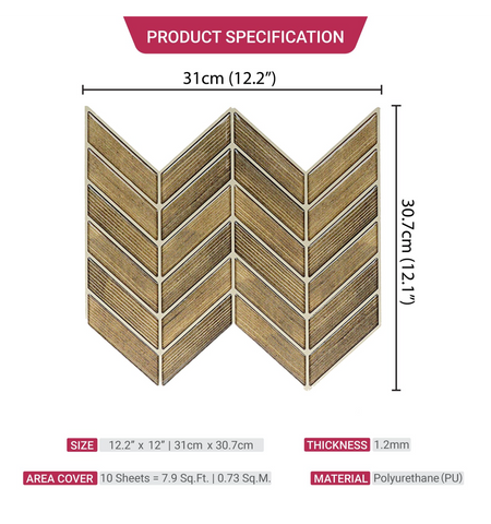 Peel and Stick Backsplash, Self Adhesive Tile