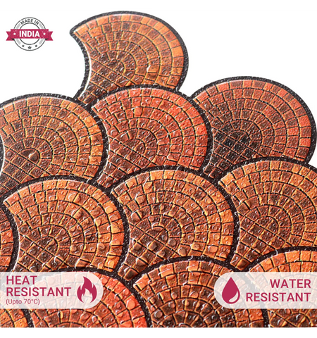 Orange Fish Scale Peel and Stick Tile: Kitchen Backsplash style