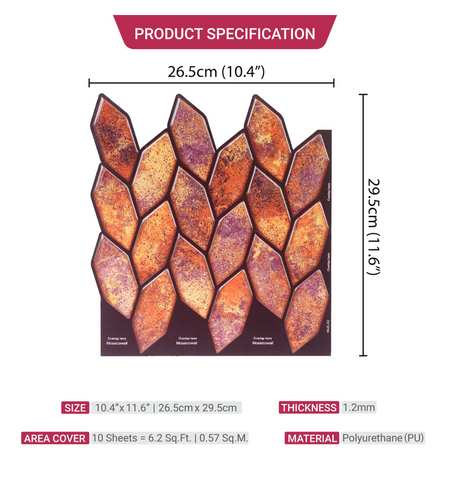 3D Peel and Stick Wall Tile: Kitchen Backsplash