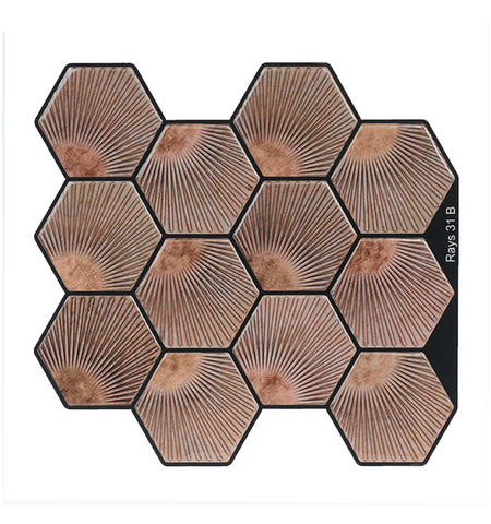 Peel & Stick Backsplash Self Adhesive 3D Wall Tiles
