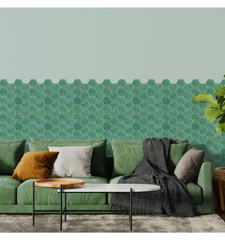 Peel and Stick Backsplash Self Adhesive Hexagon Tiles