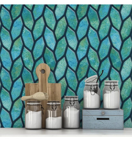 Peel and Stick Self Adhesive Removable Stick on Kitchen Backsplash 3D Wall Tiles