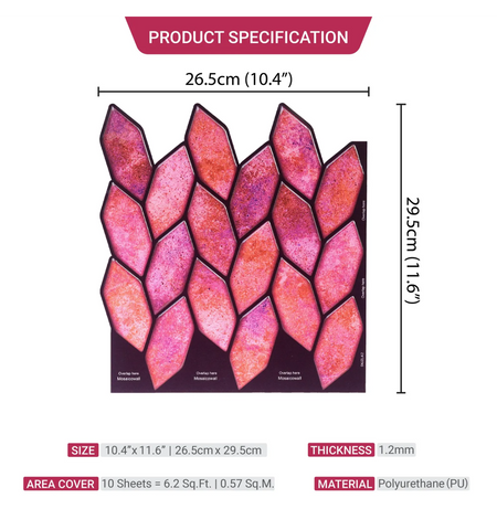 Peel and Stick Wall Tile: Kitchen Backsplash, Home Decor