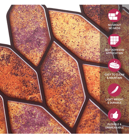 3D Peel and Stick Wall Tile: Kitchen Backsplash