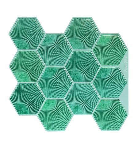 Peel and Stick Backsplash Self Adhesive Hexagon Tiles