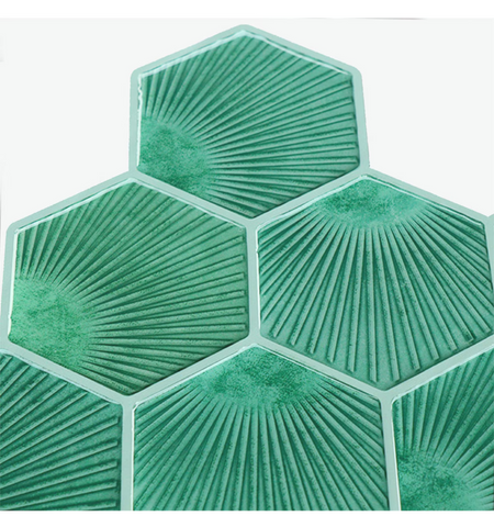 Peel and Stick Backsplash Self Adhesive Hexagon Tiles
