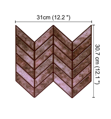 3D PU Peel and Stick Wall Tile: Kitchen Backsplash