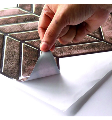 3D PU Peel and Stick Wall Tile: Kitchen Backsplash