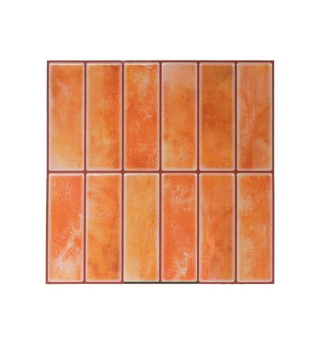 Orange Kitchen Decor 3D Peel and Stick Backsplash Tiles