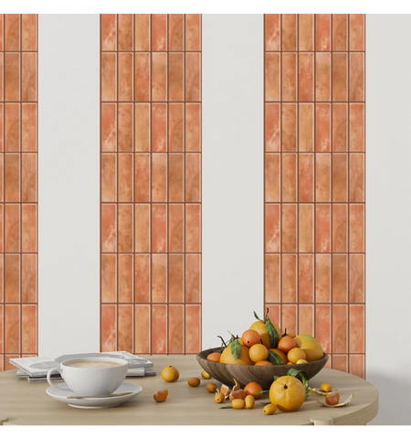 Orange Kitchen Decor 3D Peel and Stick Backsplash Tiles
