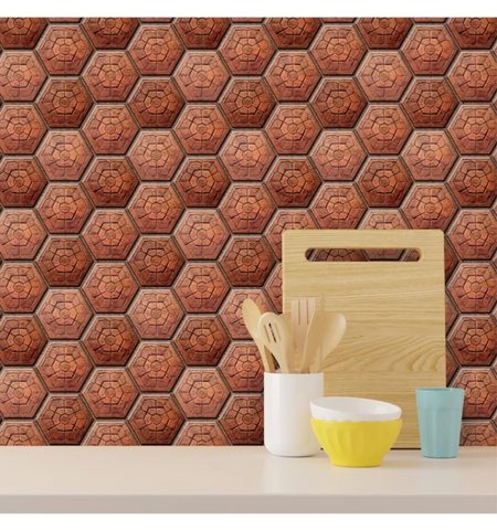 Orange Peel and Stick Backsplash Tiles | Kitchen Backsplash Tiles | Self Adhesive Tiles