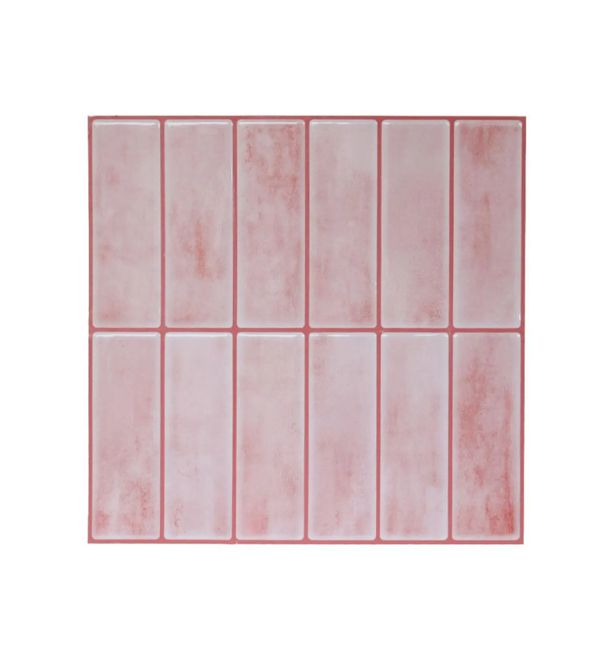 Pastel Pink Kitchen Decor 3D Peel and Stick Backsplash Tiles