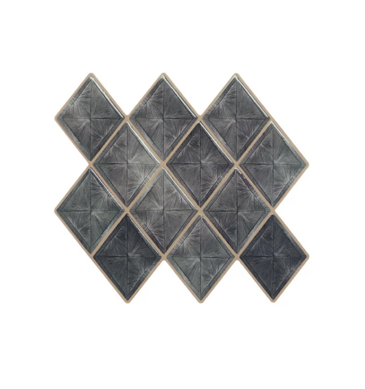 Charcoal Grey Peel and Stick Wall Tile