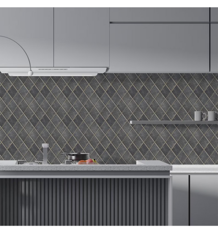 Charcoal Grey Peel and Stick Wall Tile